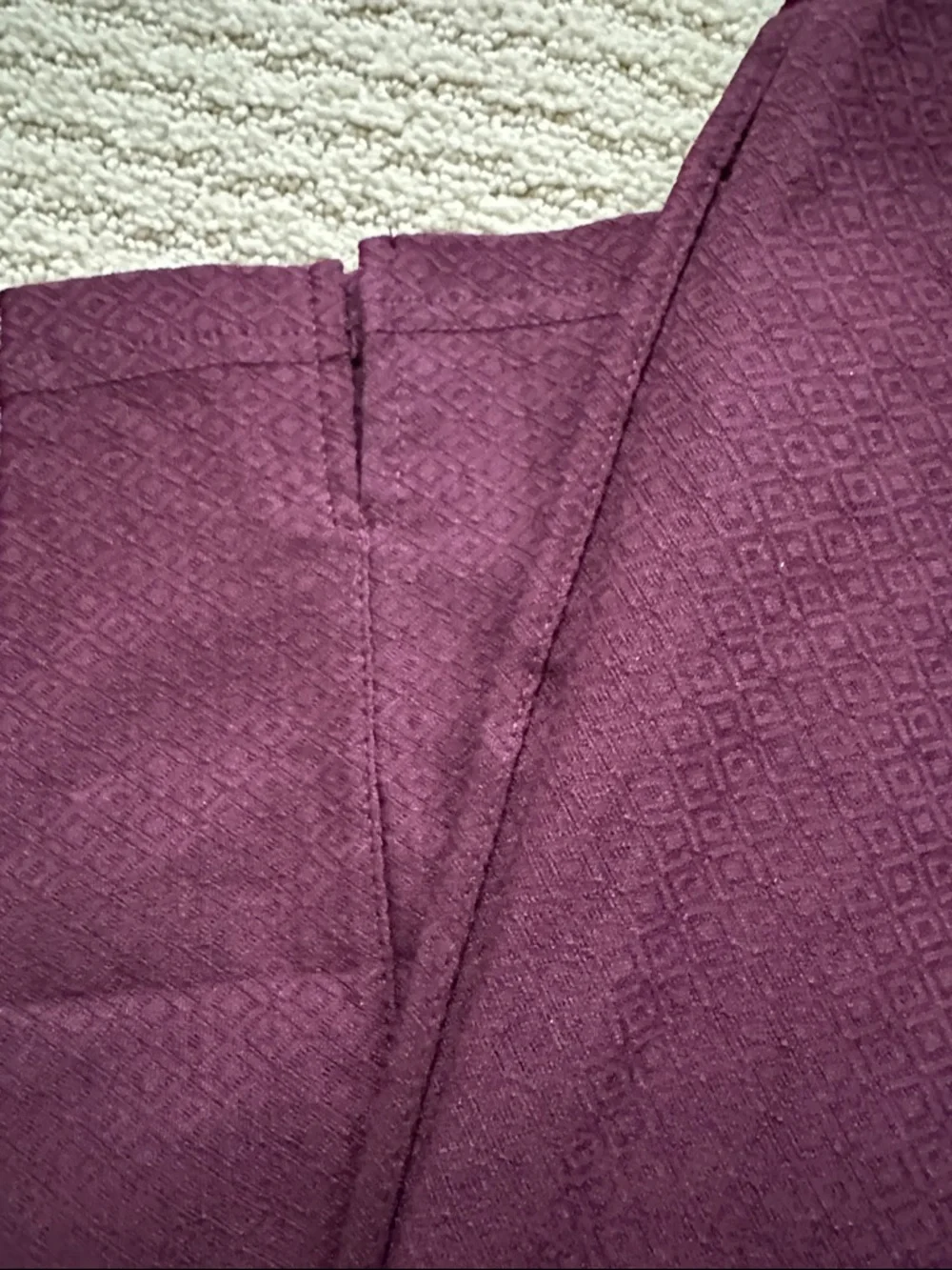 TODAY ONLY - REDUCED!  Mario Serrani Plum Skinny Pants NWOT - Picture 5 of 5